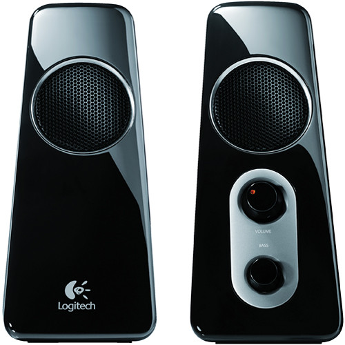 The Speaker System Z523 from Logitech is 2.1-channel audio system. Featuring two satellite speakers and a ported, down-firing subwoofer, the 40W system room-filling 360° audio. The speakers 2