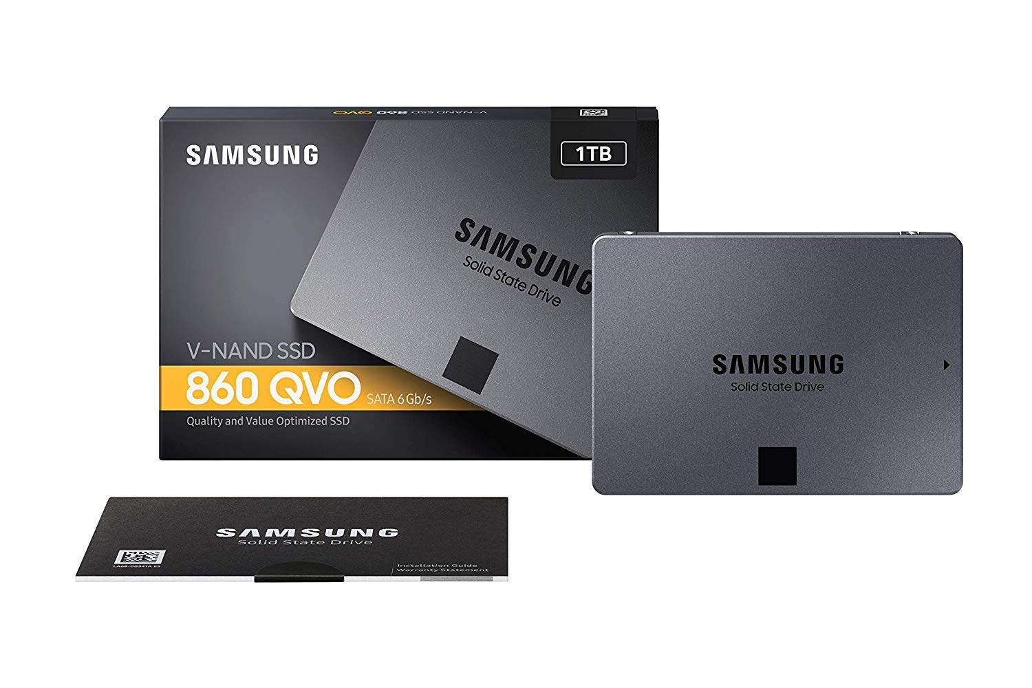 Samsung 860 QVO 1TB Solid State Drive (MZ-76Q1T0B/AM) V-NAND, SATA